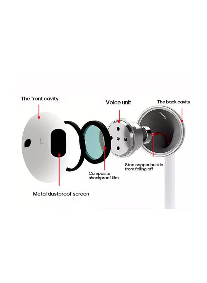 Generic - Lightning Port Wired In-Ear Stereo Earphones White - Image 1