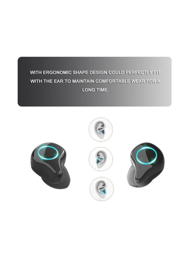 Generic - TWS R6 Wireless In-Ear Earphones With Charging Box Black - Image 1