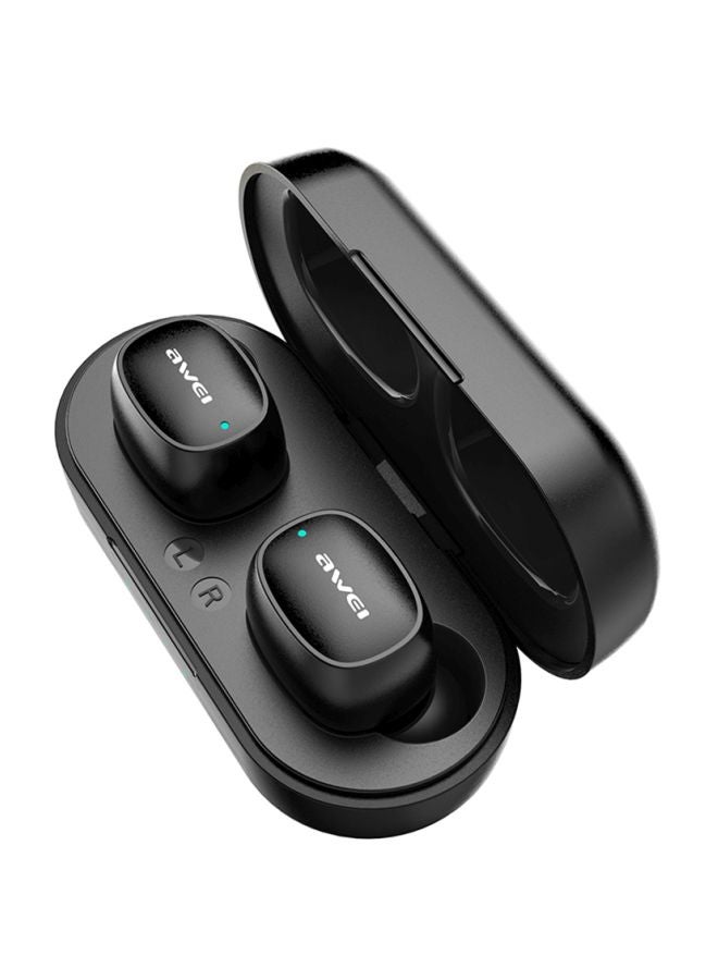 Awei In-Ear Earbuds With Charging Case Black  - Image 1