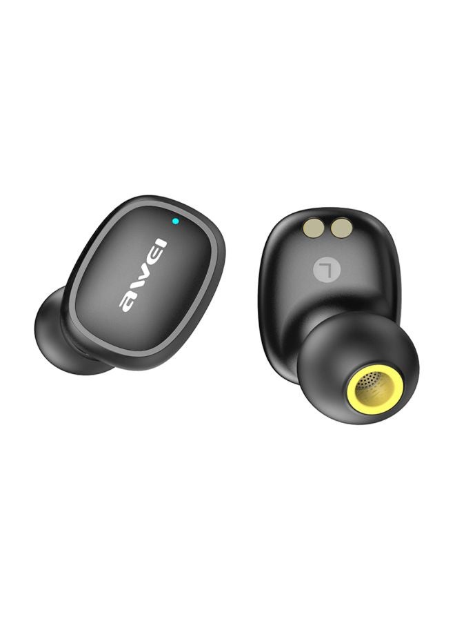 Awei In-Ear Earbuds With Charging Case Black  - Image 2