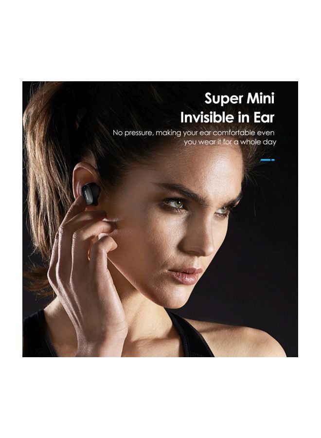Awei In-Ear Earbuds With Charging Case Black  - Image 5