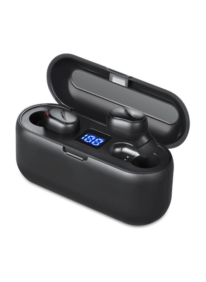 Generic Wireless In-Ear Earbuds With Charging Case Black  - Image 2