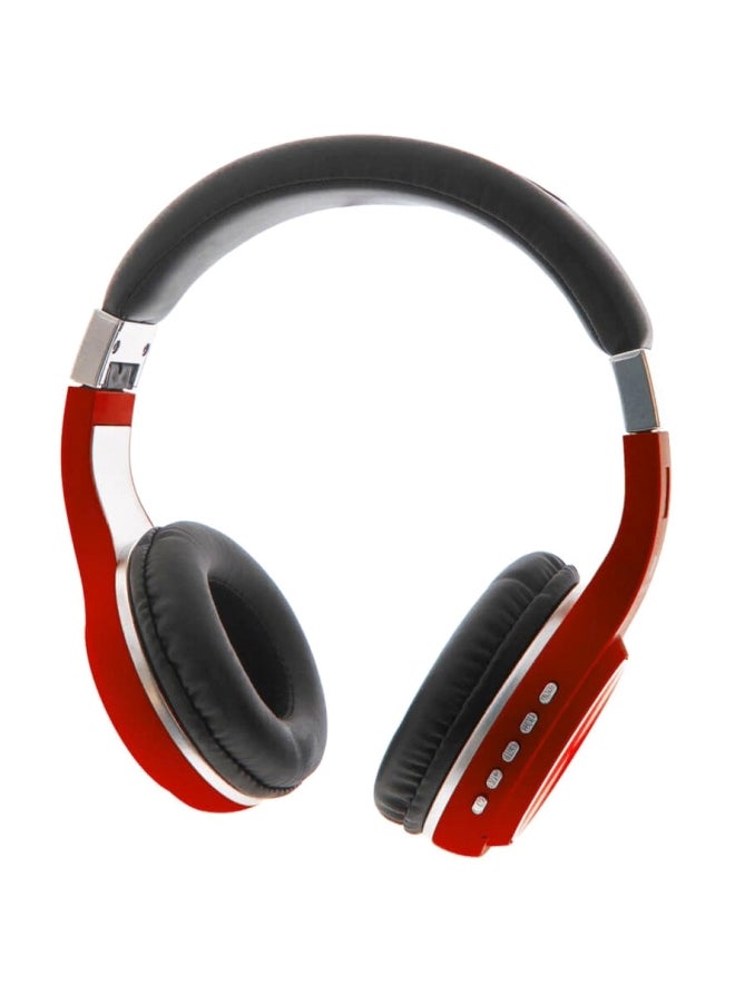L'avvento Foldable Wireless Over-Ear Headphones Red/Black/Silver - Image 2