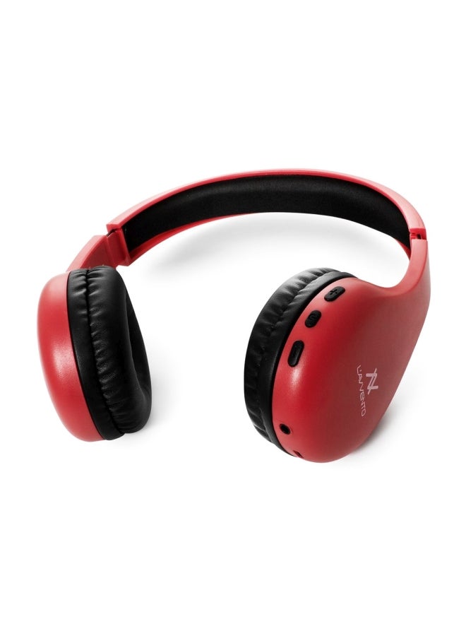 L'avvento Bluetooth Over-Ear Stereo Headphones With Mic Red - Image 2