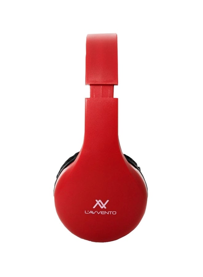 L'avvento Bluetooth Over-Ear Stereo Headphones With Mic Red - Image 3