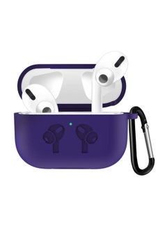 Generic Silicone Wireless Charging Case Cover For Apple AirPods Pro Purple 