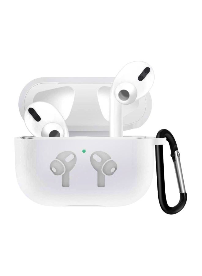 Generic - Silicone Wireless Charging Case Cover For Apple EarBuds White - Image 1