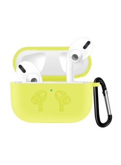 Generic Silicone Wireless Charging Case Cover For Apple AirPods Pro Yellow 