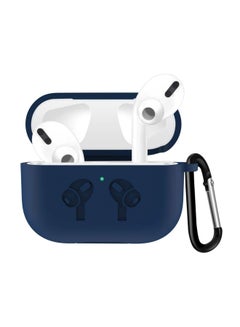 Silicone Wireless Charging Case Cover For Earbuds Dark Blue