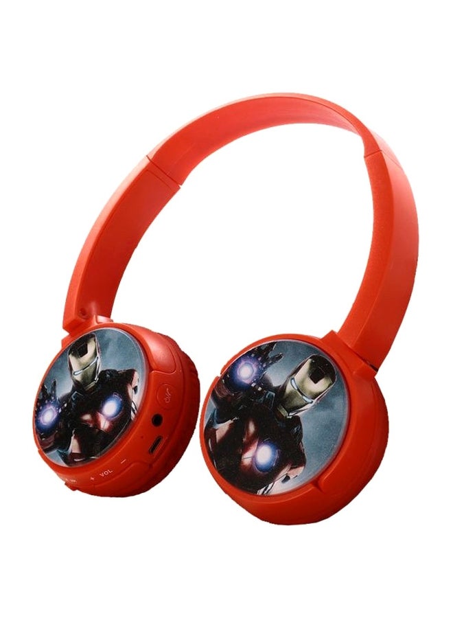 Over-Ear Bluetooth Headphones With Mic Red/Black/Silver