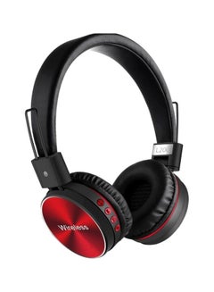 Bluetooth Over-Ear Headphones With Mic Black/Red