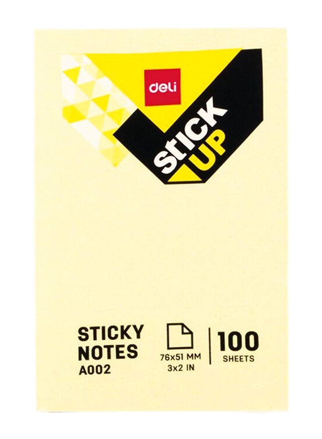 Deli Sticky Notes Sheets Yellow