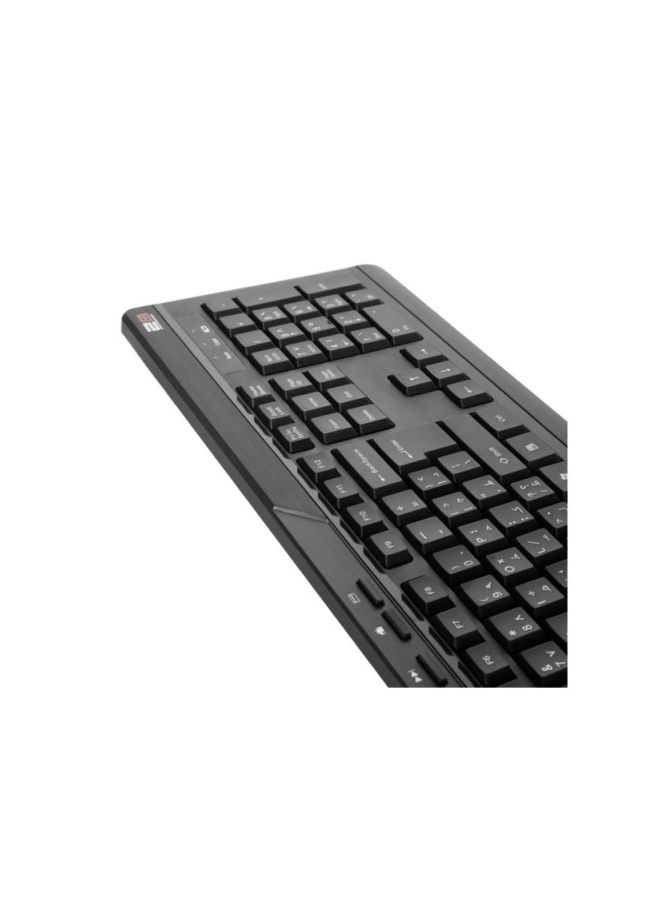 2B - Wireless Keyboard With Mouse Set Black - Image 1