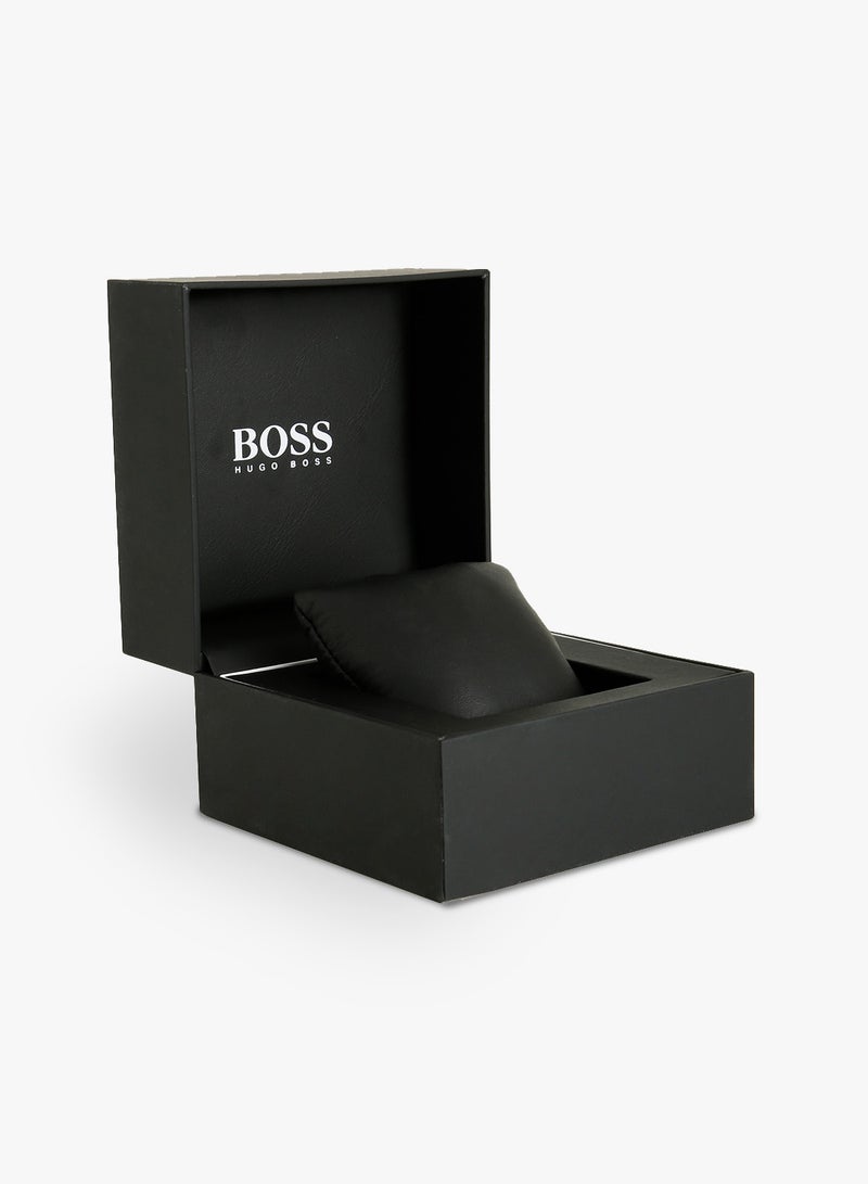 HUGO BOSS Men's Silver and Rose Gold Officer Analog Watch  - Image 4