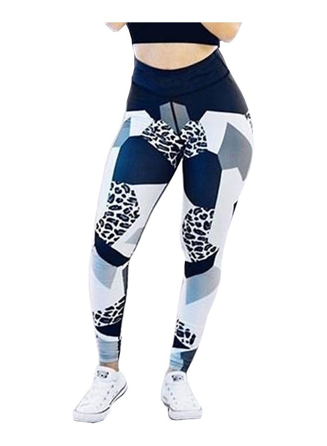 Generic - Block Cozy Thin Leggings Multicolor - Image 1