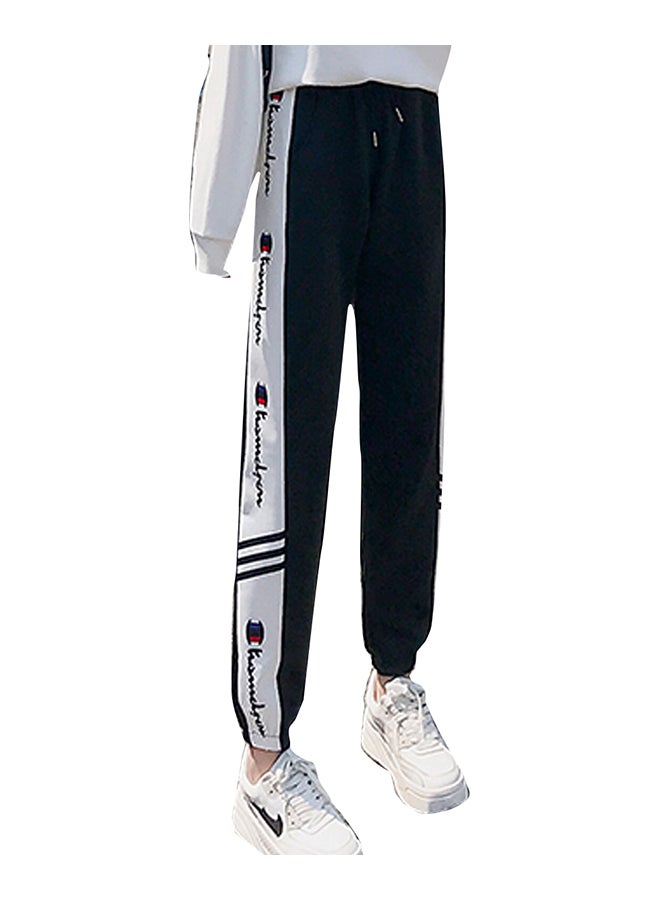Fashion Casual Pants Black/White - Image 1