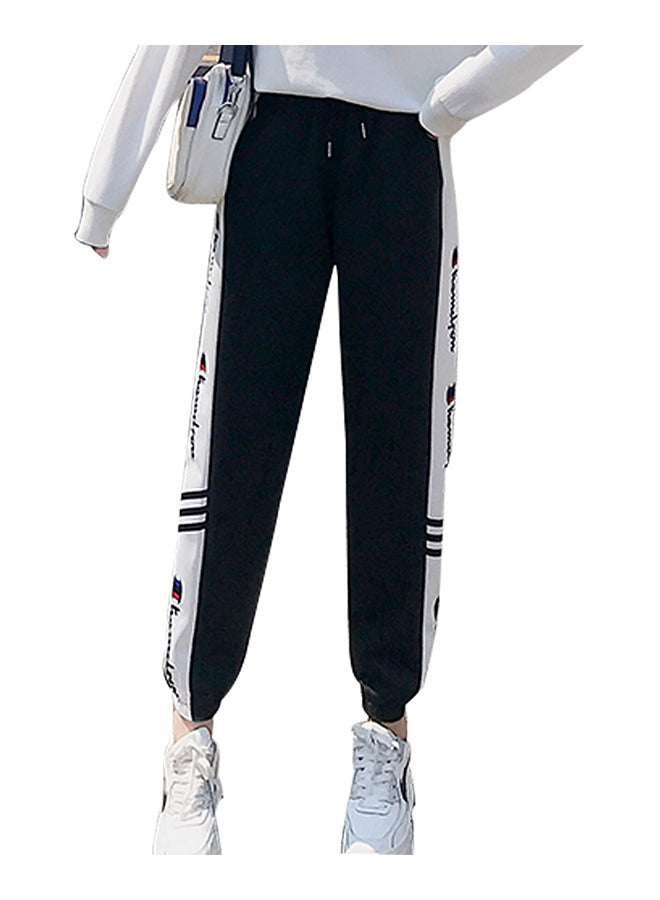 Fashion Casual Pants Black/White - Image 2