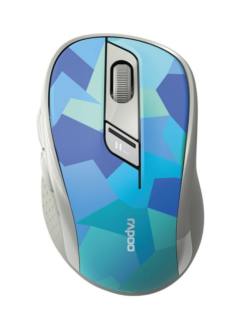 Multi Mode Wireless Mouse Blue/Turquoise/Grey
