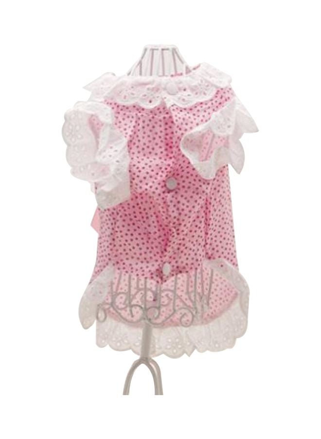 Generic Polka Dot Printed Dress Pink/White/Black  - Image 1