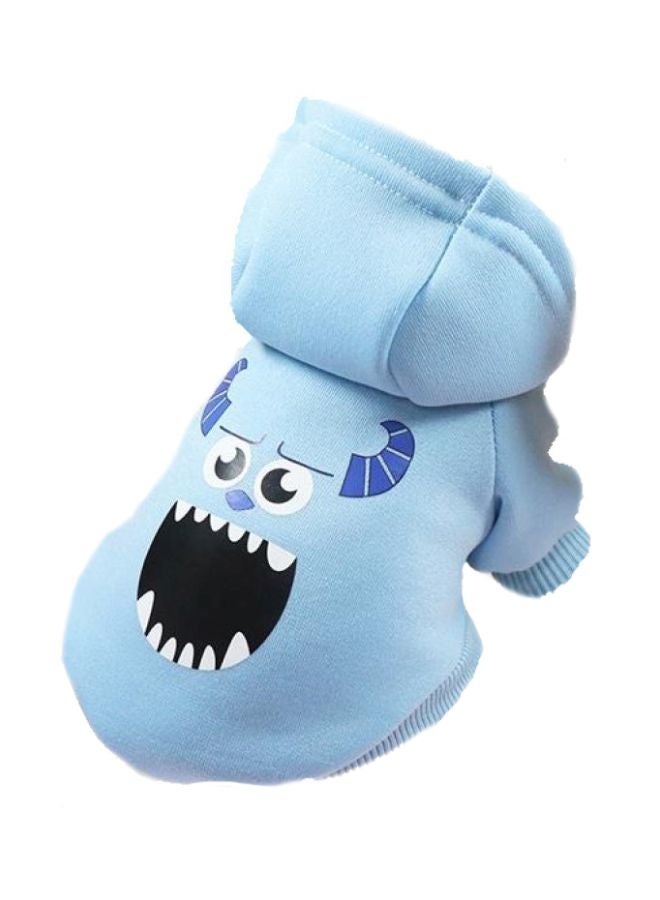 Hooded Sweater Blue/Black/White - Image 2