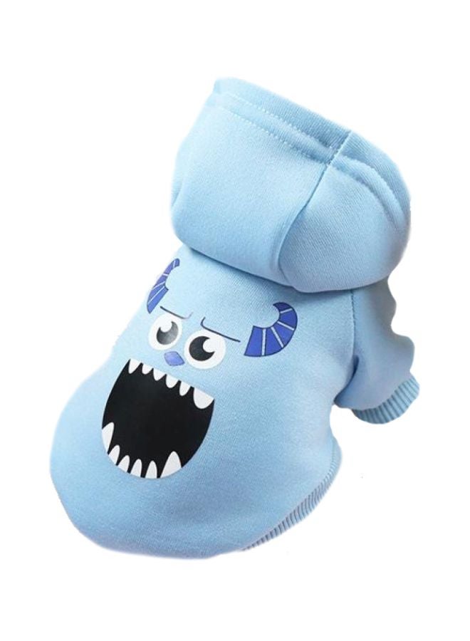 Hooded Sweater Blue/Black/White - Image 2