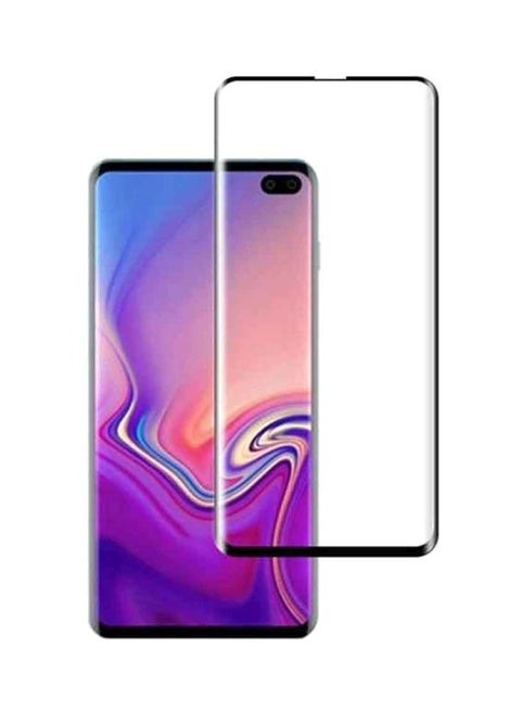 Tempered Glass Screen Protector For Samsung S10+ Black/Clear