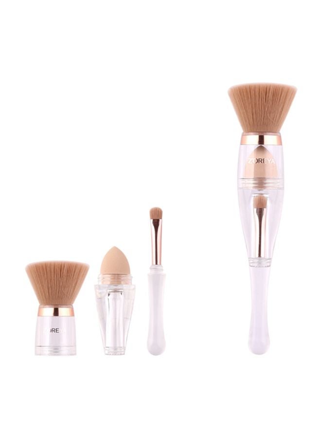 Zoreya - 3-In-1 Professional Makeup Brush Pink - Image 1