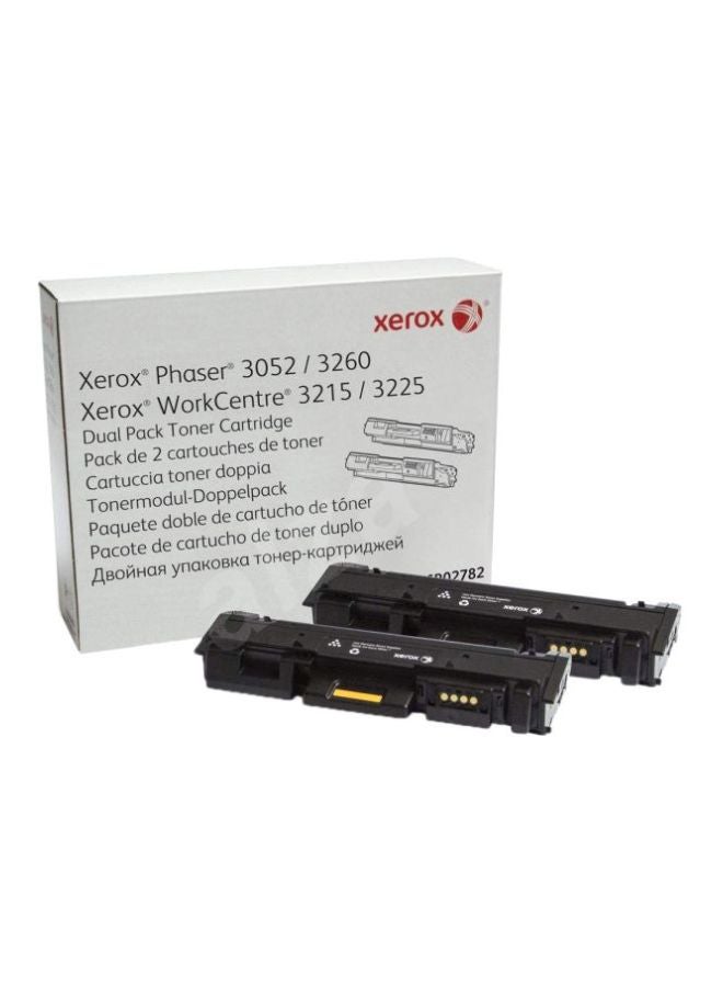 xerox 2-Piece Toner Cartridges For Phaser 3052/3260 And WorkCentre 3215/3225 Black 