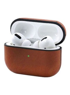 Protective Case Cover For Apple AirPods Pro Brown/White