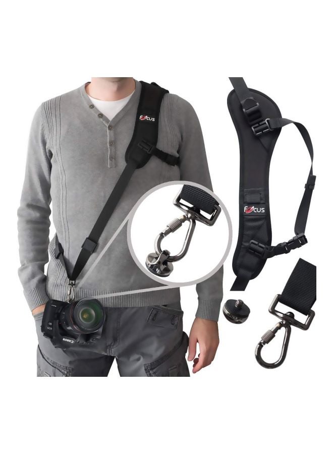 صن شاين حزام كتف لحمل الكاميرا أسود - Image 2