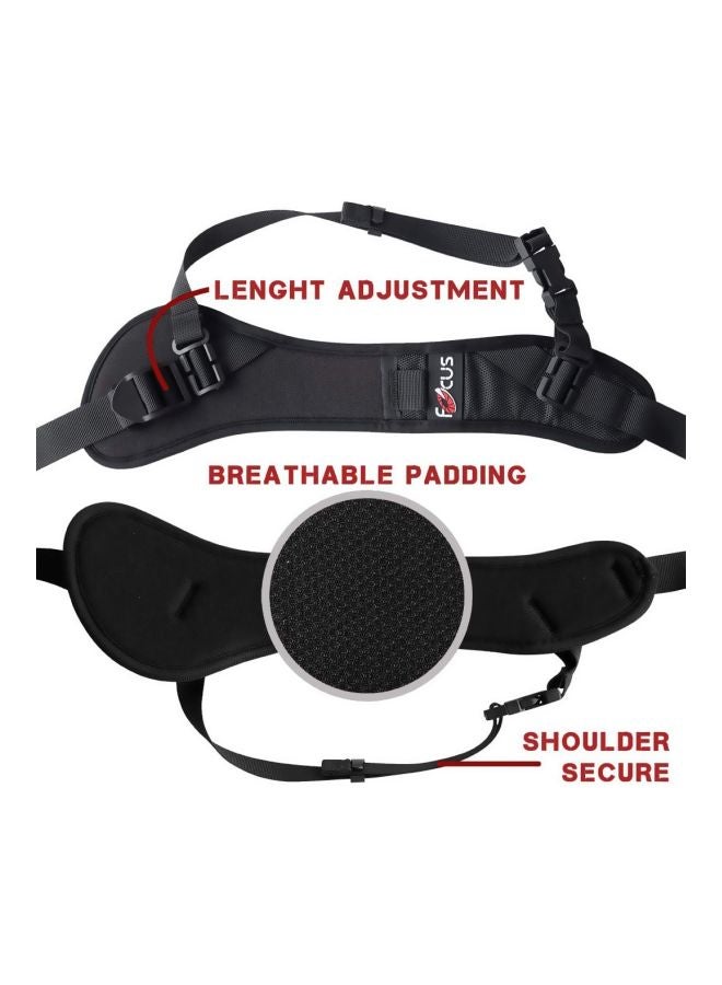 صن شاين حزام كتف لحمل الكاميرا أسود - Image 4