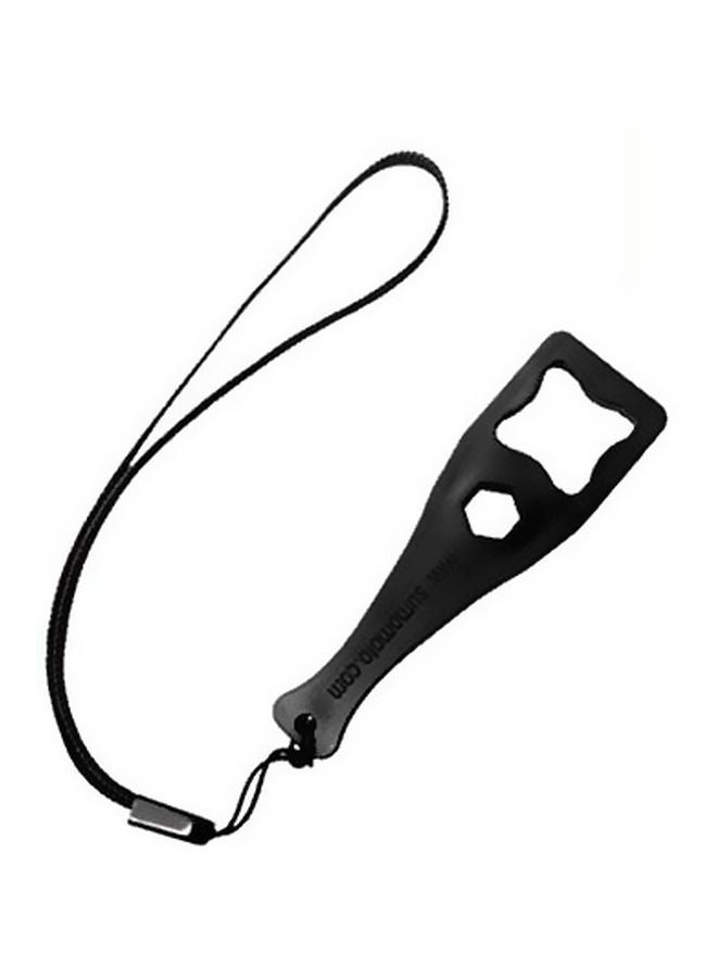 صن شاين مفتاح ربط مع حبل أمان لحامل كاميرا جو برو أسود - Image 1