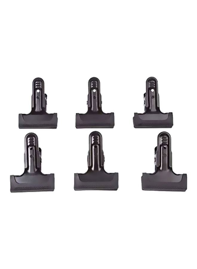 Sunshine Pack Of 6 Muslin Clamps Black - Image 1