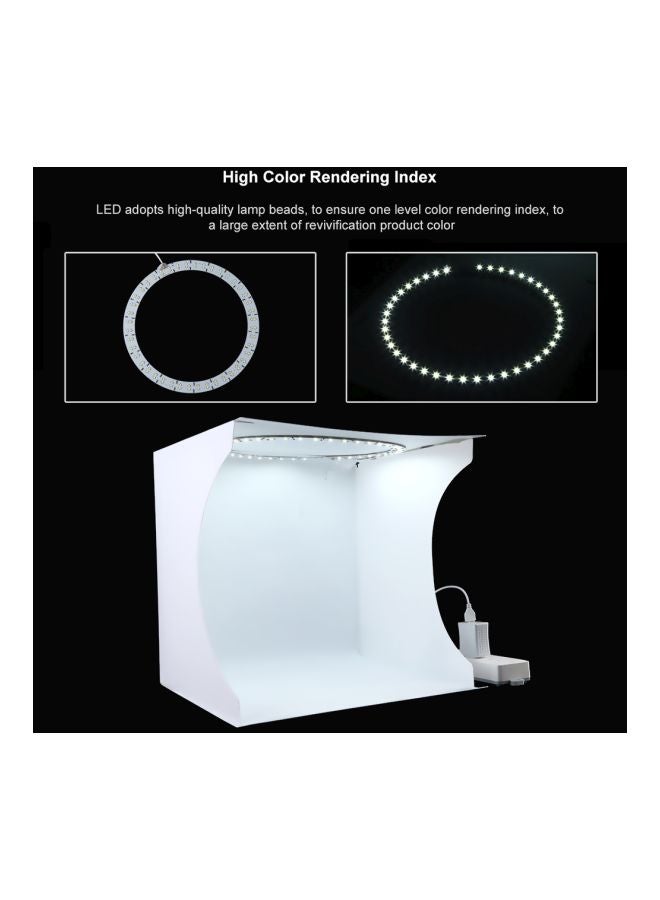 PULUZ - Foldable Lighting Softbox With Backdrop White - Image 1