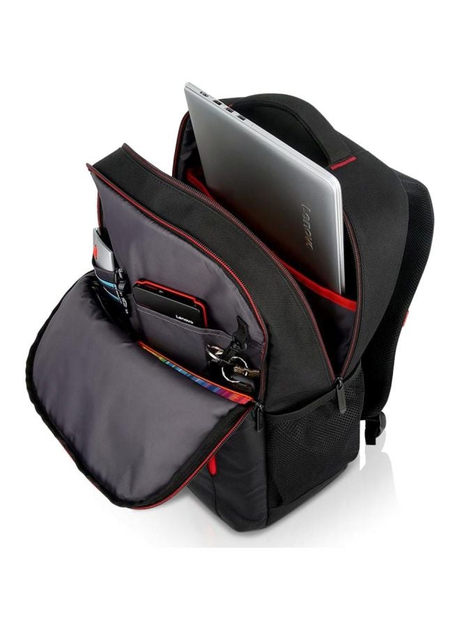 Lenovo 15.6” Laptop Everyday Backpack B510 Black/Red  - Image 4