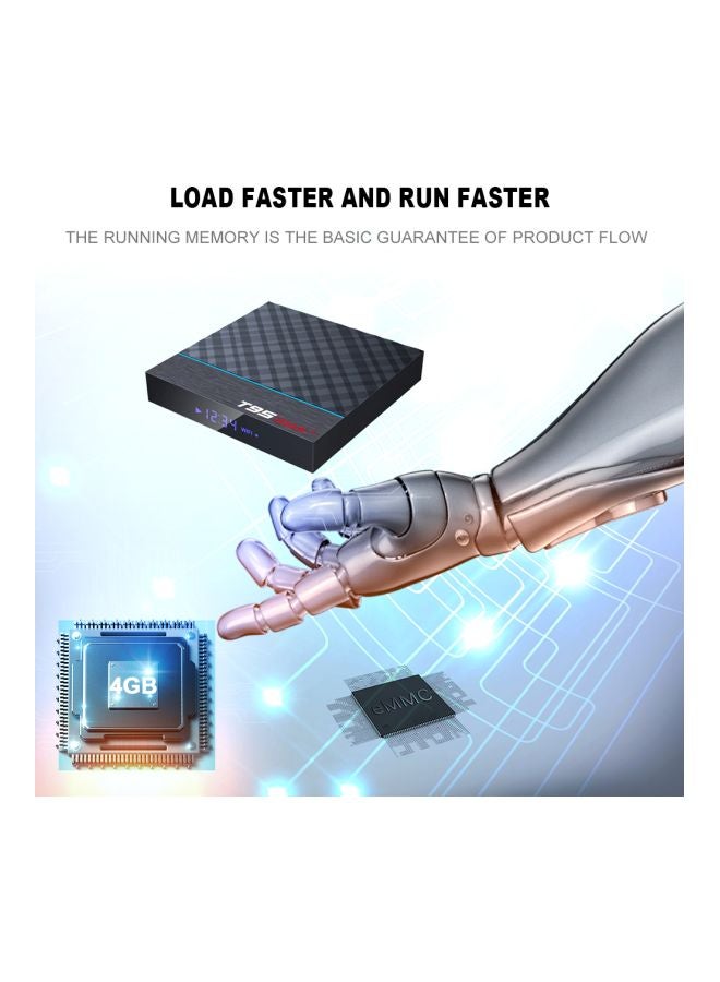 T95 Max Plus Set Top Box With Remote V6994UK-32G Black - Image 3