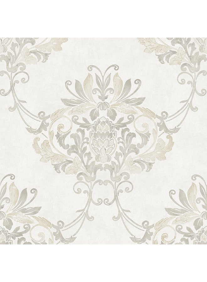 ZINC Modern Pattern Decorative Wallpaper Beige 0.53X10.05meter