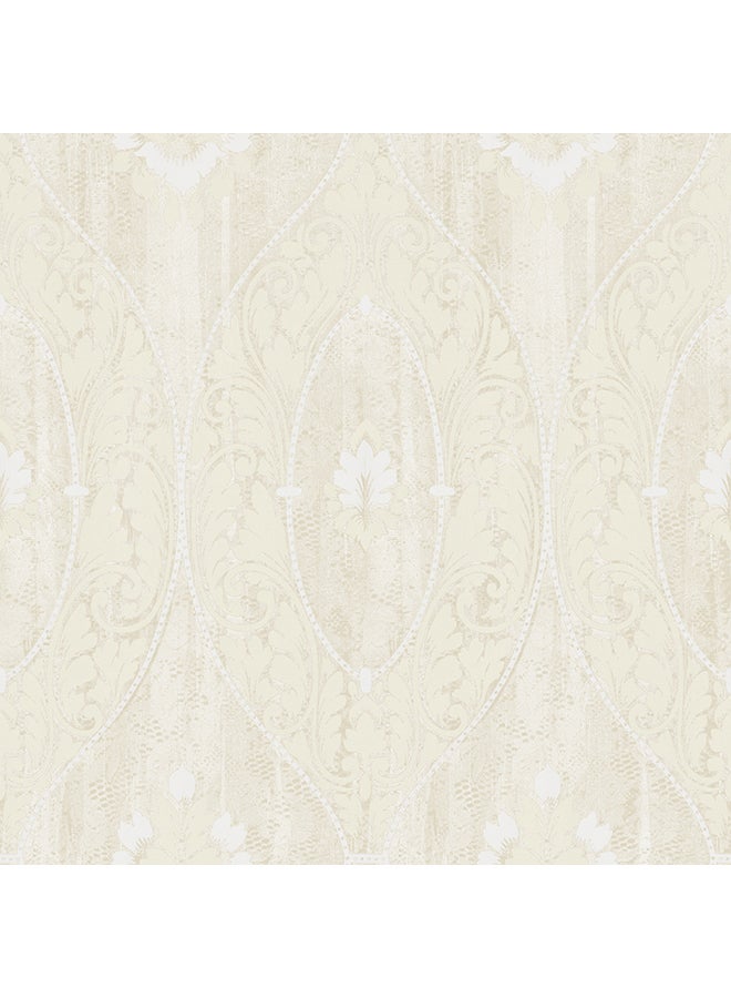 ZINC Modern Pattern Decorative Wallpaper Beige 0.53X10.05meter
