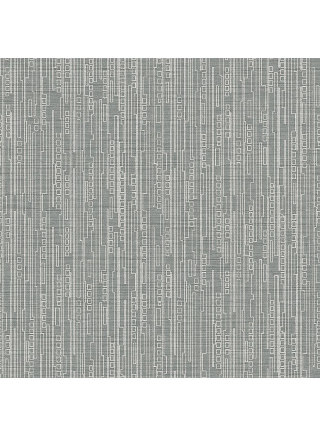 ZINC Modern Pattern Decorative Wallpaper Grey 0.53X10.05meter