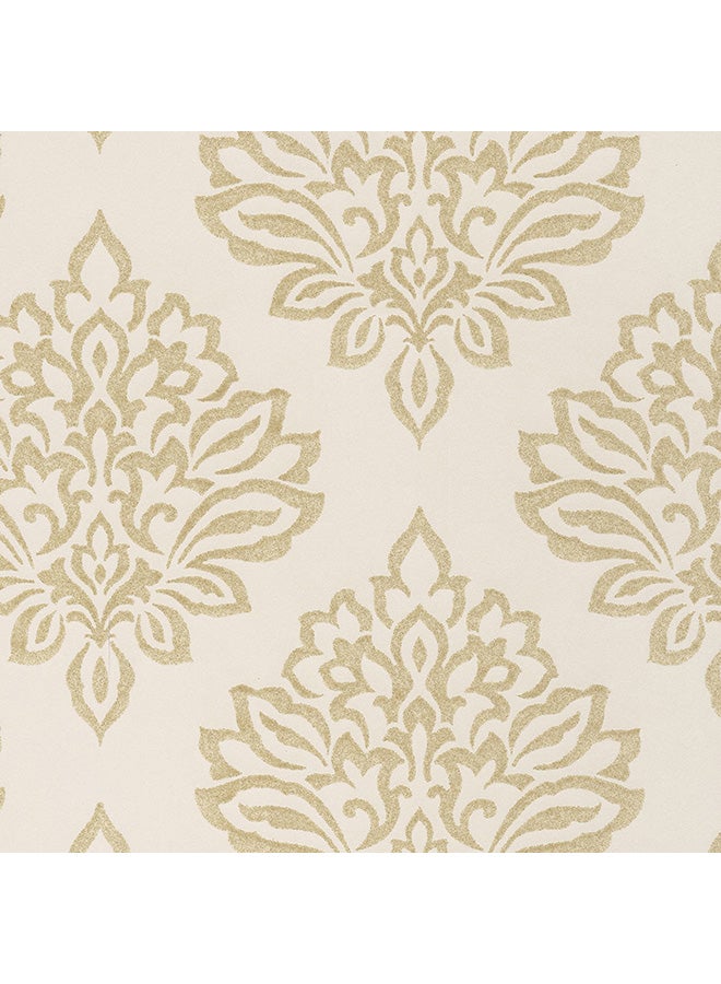 Waterproof Decorative Modern Pattern Wallpaper Beige 0.53X10.05meter 