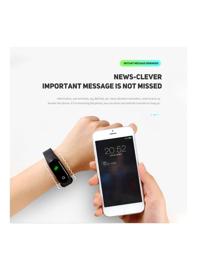 Generic 110.0 mAh M4 Fitness Tracker Black  - Image 5