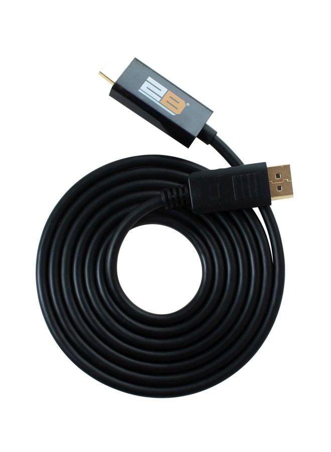 2B Display Port To HDMI Cable Black/Blue - Image 1