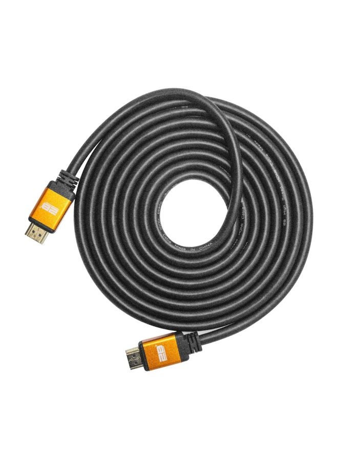 2B HDMI To HDMI Convertor Cable Black/Yellow/Silver - Image 1