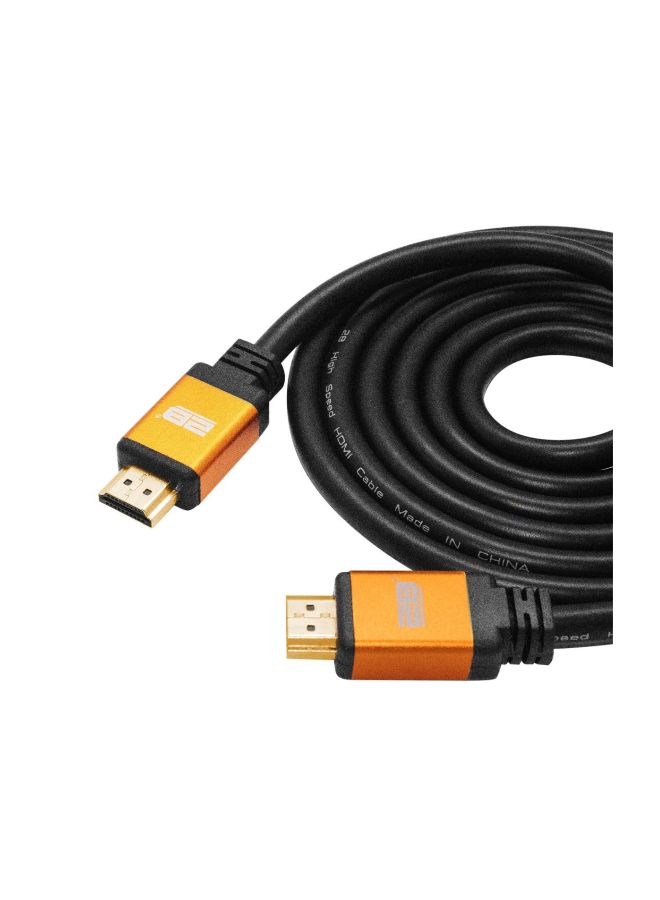2B HDMI To HDMI Convertor Cable Black/Yellow/Silver - Image 2