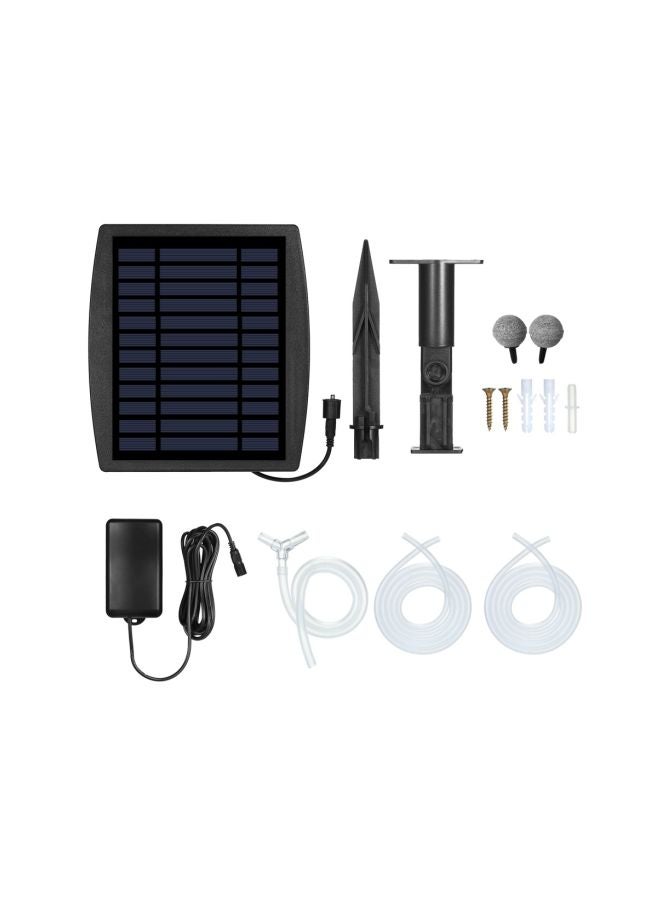 Generic Solar Powered Pond Aerator Air Pump Black/White  - Image 3