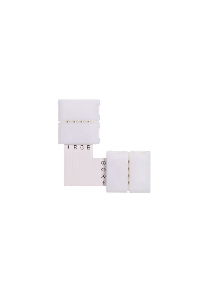 ماركة غير محددة مجموعة موصلات شريطية LED على شكل حرف L مكون من 10 قطع أبيض  - Image 2