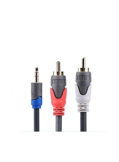2بي كابل صوت RCA بقابس DC2 لجهاز الكمبيوتر أسود / أحمر / ذهبي  - Image 3