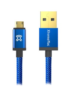 XtremeMac Reversible Micro USB Cable Blue  - Image 1