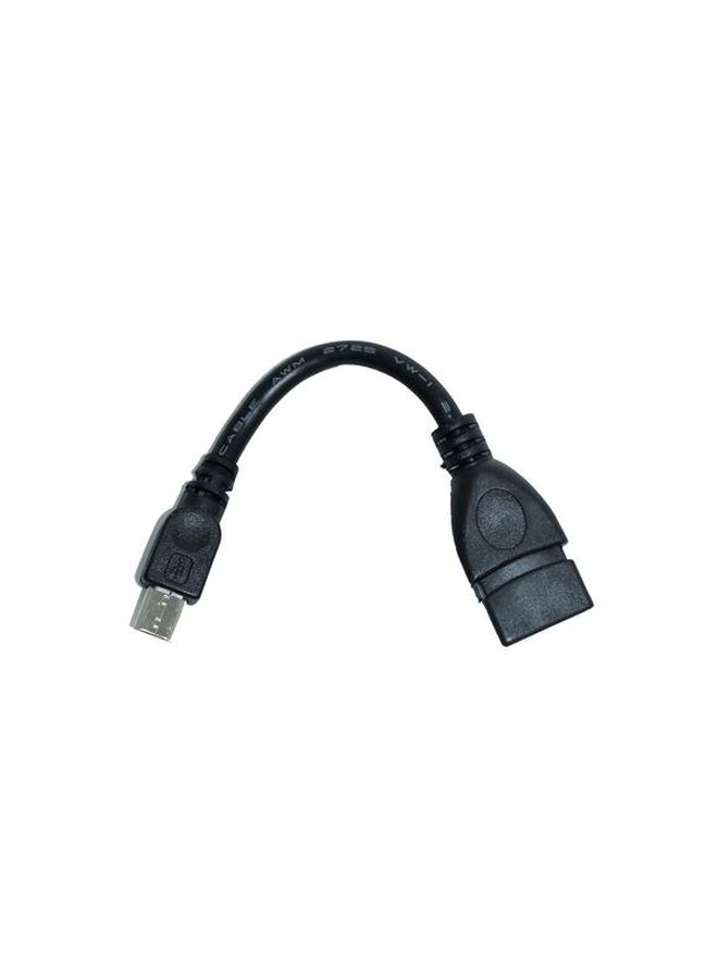 2بي موصل محول Micro USB 5 Pin إلى USB A أنثى أسود  - Image 2
