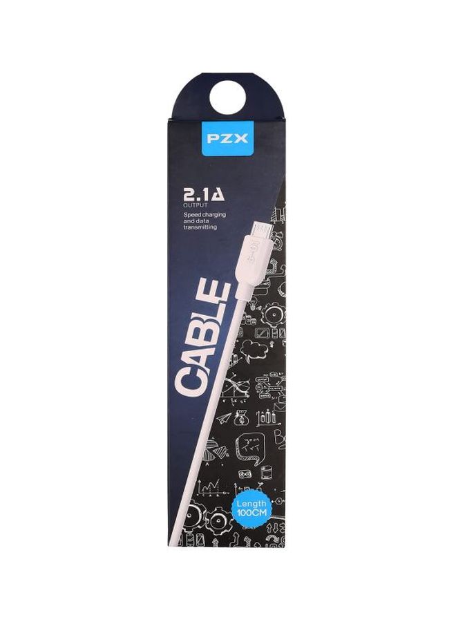 PZX Speed Charging And Data Transmitting Cable White - Image 2